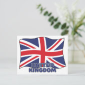 Flagge des Vereinigten Königreichs Postkarte (Stehend Vorderseite)
