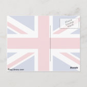 Flagge des Vereinigten Königreichs Postkarte (Rückseite)