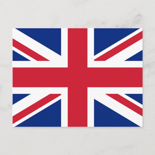Flagge des Vereinigten Königreichs Postkarte (Vorderseite)
