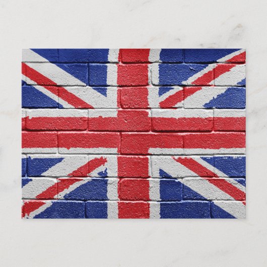 Flagge des Vereinigten Königreichs Postkarte (Vorderseite)