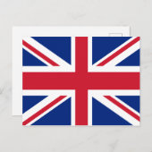 Flagge des Vereinigten Königreichs Postkarte (Vorne/Hinten)