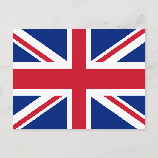 Flagge des Vereinigten Königreichs Postkarte (Vorderseite)