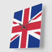 Flagge des Vereinigten Königreichs Quadratische Wanduhr (Winkel)
