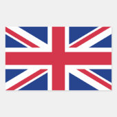Flagge des Vereinigten Königreichs Rechteckiger Aufkleber (Vorderseite)