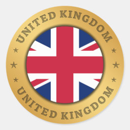 Flagge des Vereinigten Königreichs Runder Aufkleber