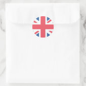 Flagge des Vereinigten Königreichs Runder Aufkleber (Tasche)