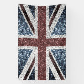 Flagge des Vereinigten Königreichs Rustikale Vinta Banner (Vertikal)