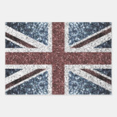 Flagge des Vereinigten Königreichs Rustikale Vinta Geschenkpapier Set (Vorderseite)