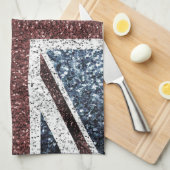 Flagge des Vereinigten Königreichs Rustikale Vinta Geschirrtuch (Viertel Falte)