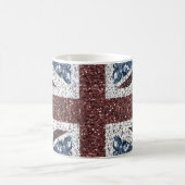 Flagge des Vereinigten Königreichs Rustikale Vinta Kaffeetasse (Mittel)