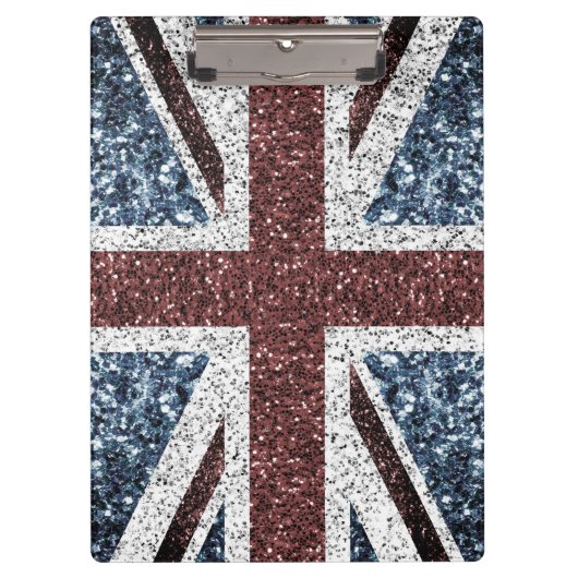 Flagge des Vereinigten Königreichs Rustikale Vinta Klemmbrett (Vorderseite)