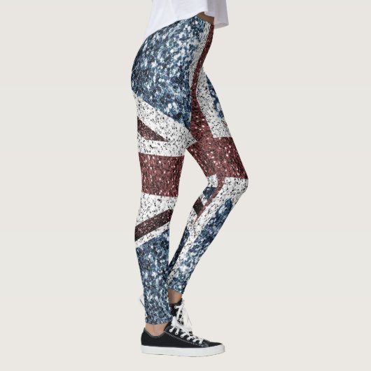 Flagge des Vereinigten Königreichs Rustikale Vinta Leggings (Rechts)