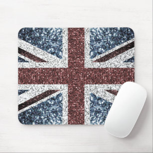 Flagge des Vereinigten Königreichs Rustikale Vinta Mousepad