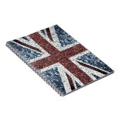 Flagge des Vereinigten Königreichs Rustikale Vinta Notizblock (Rechte Seite)