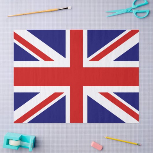 Flagge des Vereinigten Königreichs Seidenpapier (Basteln)