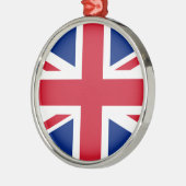 Flagge des Vereinigten Königreichs Silbernes Ornament (Links)