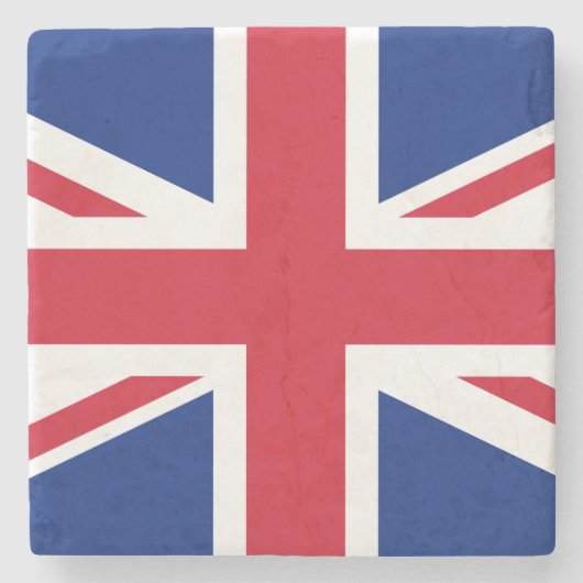 Flagge des Vereinigten Königreichs Steinuntersetzer (Vorderseite)