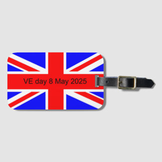 Flagge des Vereinigten Königreichs VE Tag 2025 Gepäckanhänger