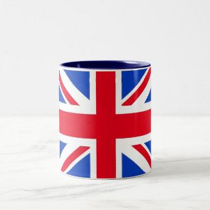 Flagge des Vereinigten Königreichs Zweifarbige Tasse