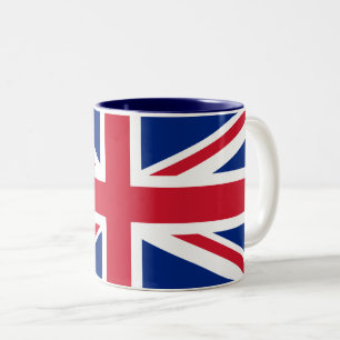 Flagge des Vereinigten Königreichs Zweifarbige Tasse