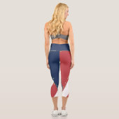 Flagge des Vereinigten Staat Capri Leggings (Rückseite)