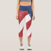 Flagge des Vereinigten Staat Capri Leggings (Vorderseite)