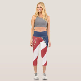 Flagge des Vereinigten Staat Capri Leggings