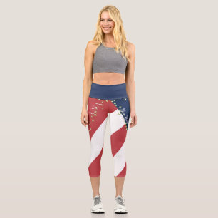 Flagge des Vereinigten Staat Capri Leggings