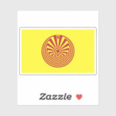 Flagge des Volkes von Akimel O'odham (Pima), Mexik Aufkleber (Blatt)