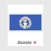 Flagge des Volkes von Chamorro, Mikronesien, Ozean Aufkleber (Blatt)