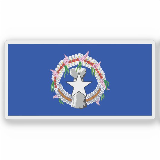 Flagge des Volkes von Chamorro, Mikronesien, Ozean Aufkleber (Vorderseite)