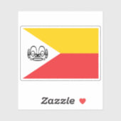 Flagge des Volkes von Marquesa, Polynesien, Ozeani Aufkleber (Blatt)