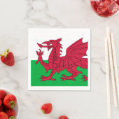 Flagge des Wales Papier Napkins Serviette (Beispiel)