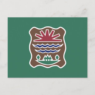 Flagge des Westerns von Missisquoi Abenaki Postkarte
