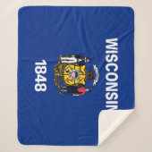 Flagge des Wisconsin-Staat Sherpadecke (Vorderseite)