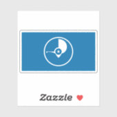 Flagge des Yapesen, Mikronesien, Ozeanien Aufkleber (Blatt)