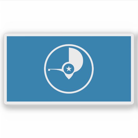 Flagge des Yapesen, Mikronesien, Ozeanien Aufkleber (Vorderseite)