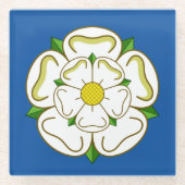 Flagge des Yorkshire-Glass-Untersetzer Glasuntersetzer (Vorderseite)
