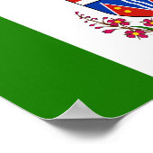 Flagge des Yukon-Gebiets Poster (Ecke)