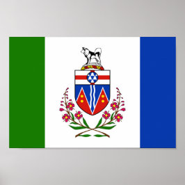 Flagge des Yukon-Gebiets Poster