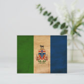 Flagge des Yukon-Gebiets Postkarte (Stehend Vorderseite)