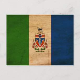 Flagge des Yukon-Gebiets Postkarte