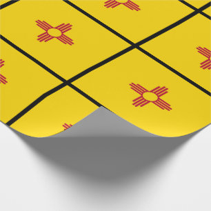 Flagge des Zia-Symbols von New Mexico Geschenkpapier