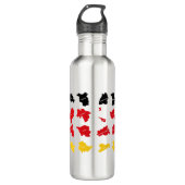 Flagge deutscher Staaten Edelstahlflasche (Vorderseite)