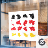 Flagge deutscher Staaten Fensteraufkleber (Café-Fenster)
