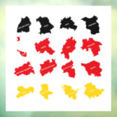 Flagge deutscher Staaten Fensteraufkleber (Blatt 3)