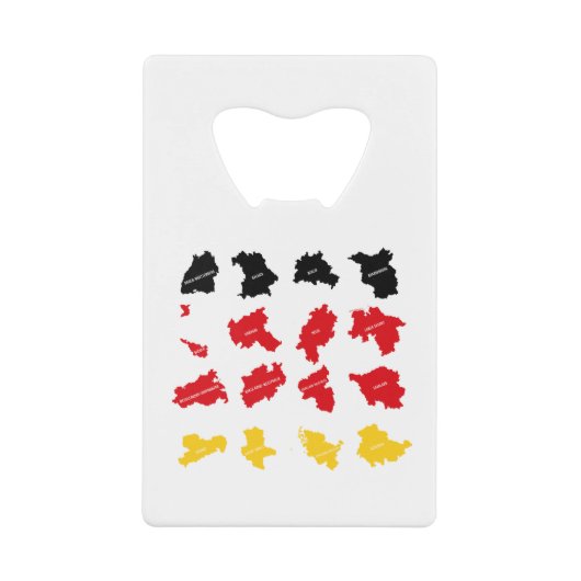 Flagge deutscher Staaten Geldbeutel Flaschenöffner (Vorderseite)