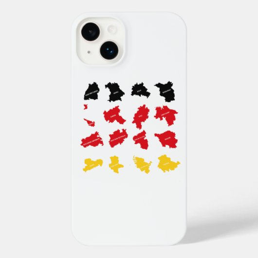 Flagge deutscher Staaten iPhone Hülle (Rückseite)