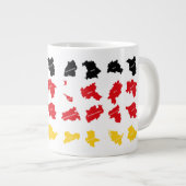 Flagge deutscher Staaten Jumbo-Tasse (Vorderseite Rechts)