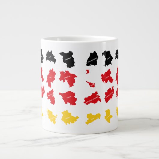 Flagge deutscher Staaten Jumbo-Tasse (Vorderseite)